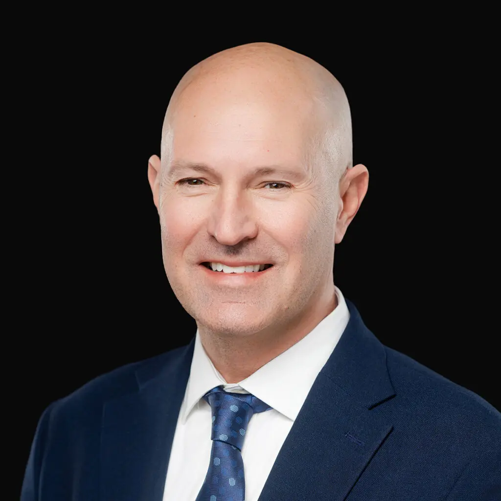 Professional headshot of Dr. Bryan Trout, podiatrist at Iowa Ortho in Des Moines, IA