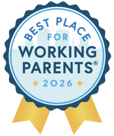 Badge showcasing Best Place for Working Parents 2026