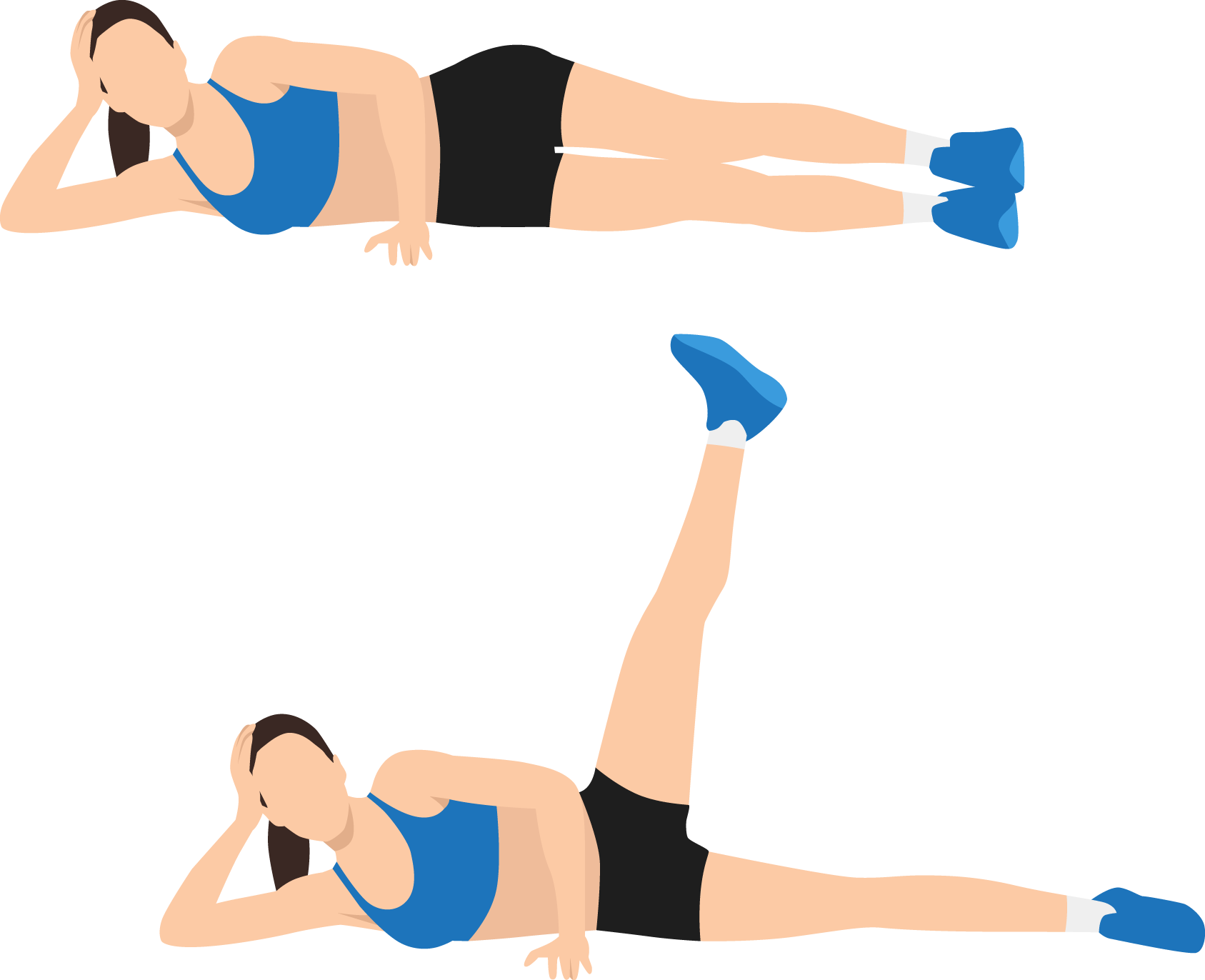 Side-Lying Leg Lifts Example
